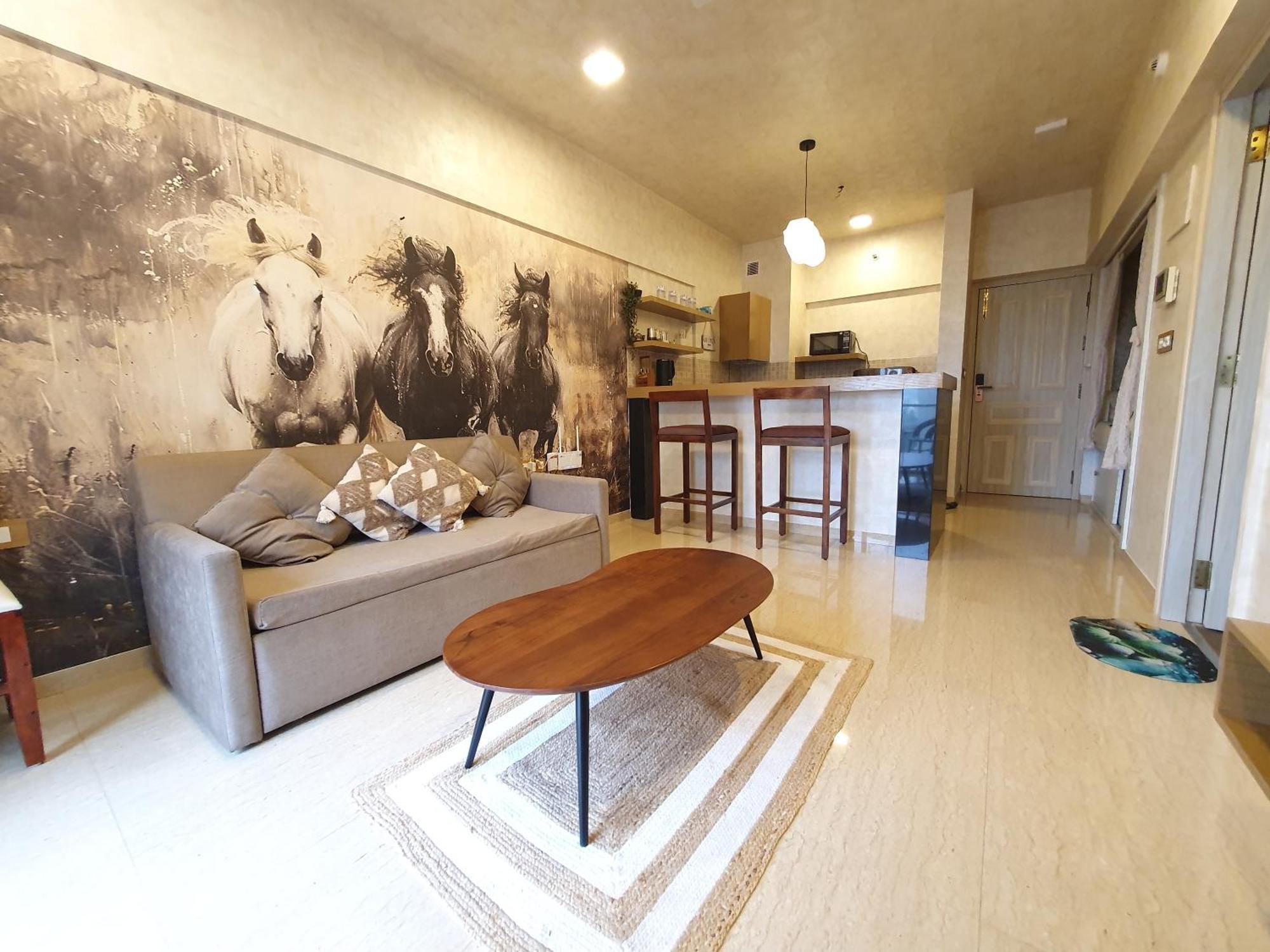 Luxe Boho Vibes Lodha Belmondo With Golf Course Apartment Pune