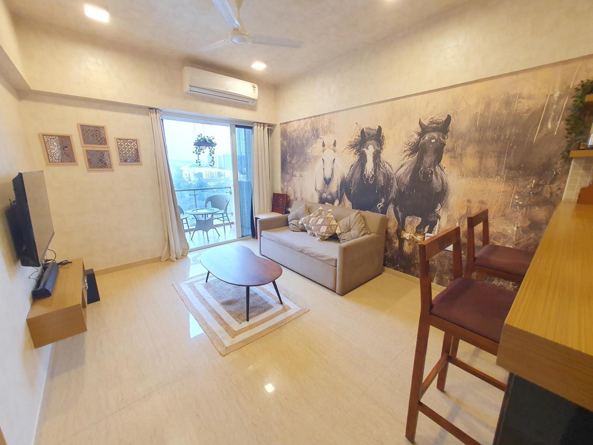 Luxe Boho Vibes Lodha Belmondo With Golf Course Apartment *